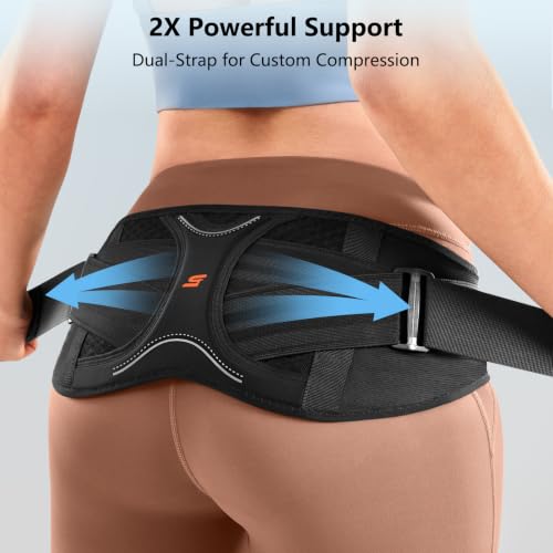 SueStar SI Belt for Women with 3D Pad - Gray Medium Sacroiliac Hip Support