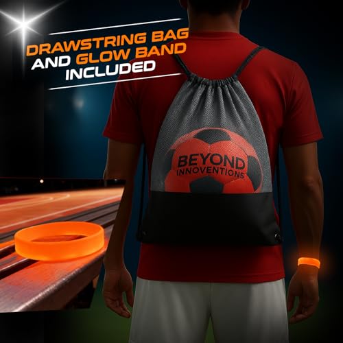 Glow in the Dark Soccer Ball Size 5 - Kids & Teens Outdoor Sports Toy