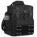 TENKIST 16L Expandable Tactical Lunch Box Men 2 Layer Cooler Bag Black A1