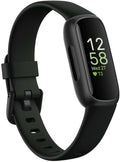 Fitbit Inspire 3 Fitness Tracker - Advanced Health Insights & Stress Management | Includes Small & Large Bands (Midnight Zen/Black)