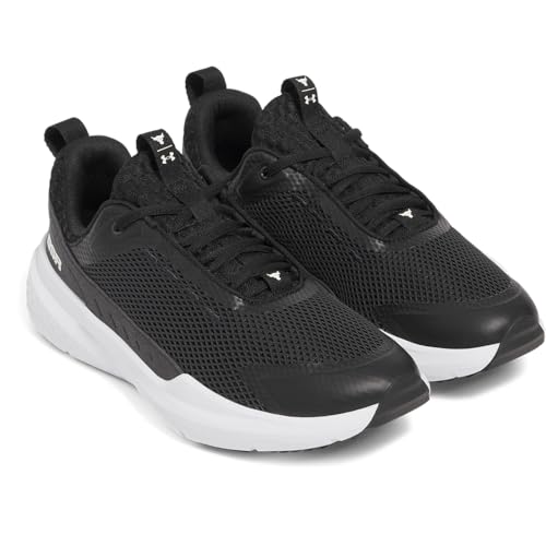 Under Armour Men's Project Rock Blood Sweat Respect 5 Shoes - Black/White/Stone, Size 11