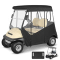 WEIMELL Black 2 Passenger Golf Cart Enclosure for Club Car Precedent with Front Windshield & Seat Towel