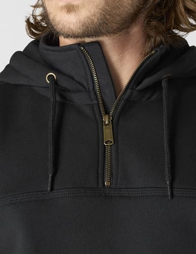 Carhartt Men's Paxton 1/4-Zip Sweatshirt - Large Black Workwear