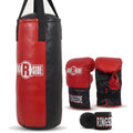 Youth Heavy Bag Kit with Gloves & Mounting Hardware - 40 lb Boxing Set for Kids