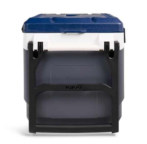 Igloo Maxcold Latitude Cooler 90Qt Carbonite Insulated Ice Chest - Elevated, Durable, Large Capacity
