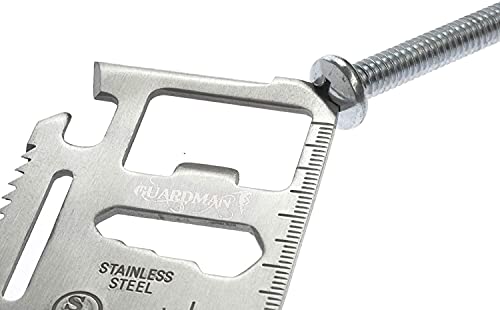 GUARDMAN 2-Pack 11-in-1 Credit Card Multitool Survival Gadget for Men - Compact & Durable