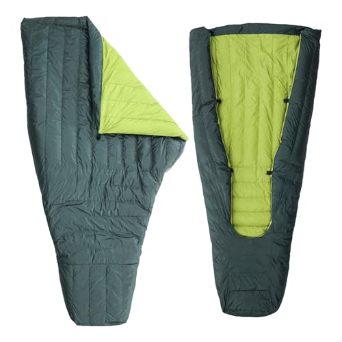 Ultralight Sleeping Bag Top Quilt 850 Down - Single Pack for Backpacking Camping