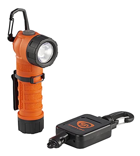 Streamlight PolyTac 90X USB Tactical Flashlight - Orange - Right-Angle, 500 Lumens, Multi-Mode Set