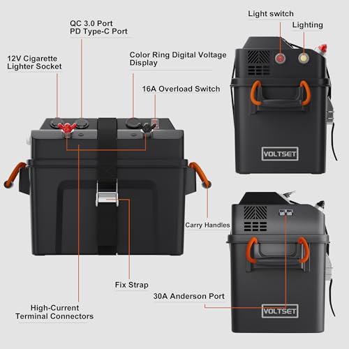 Voltset Smart Battery Box-Pro for Trolling Motors 12V/24V Power Center