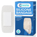 Sensitive Skin Silicone Bandages 2x4 Inches, 20 Count - First Aid Wound Dressings