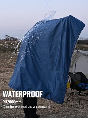 iClimb Dark Grey Heated Waterproof Blanket with 10,000mAh Battery Pack, Portable & Adjustable