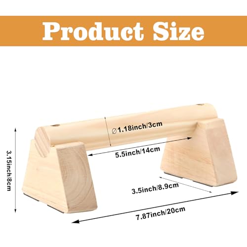 Wooden Parallettes Bars - 2 Pack for Handstand & Bodyweight Training