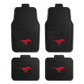 FANMATS NCAA SMU Mustangs Vinyl Car Mat Set - Southern Methodist University Red