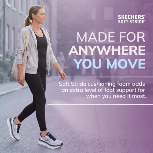 Skechers Women's Max Cushioning Endeavour Kauska Sneakers 8.5 White Black