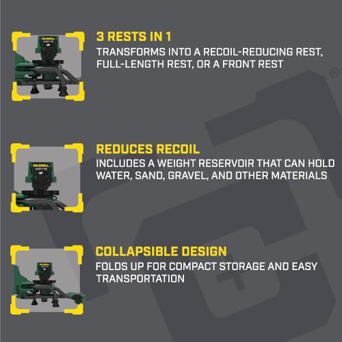 Caldwell Lead Sled MAX Recoil Reducing Shooting Rest, Adjustable & Collapsible