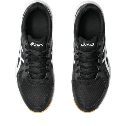 ASICS Men's Upcourt 6 Volleyball Shoes - Black/White, Size 11