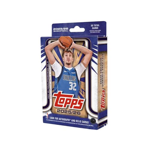 2025-26 NBA Trading Card Hanger Box - 59 Collectible Basketball Cards