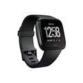 Fitbit Versa Smart Watch Black Aluminum One Size Fitness Tracker with Bands