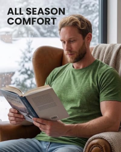Men's Merino Wool T-Shirt Short Sleeve Base Layer - Charcoal Large