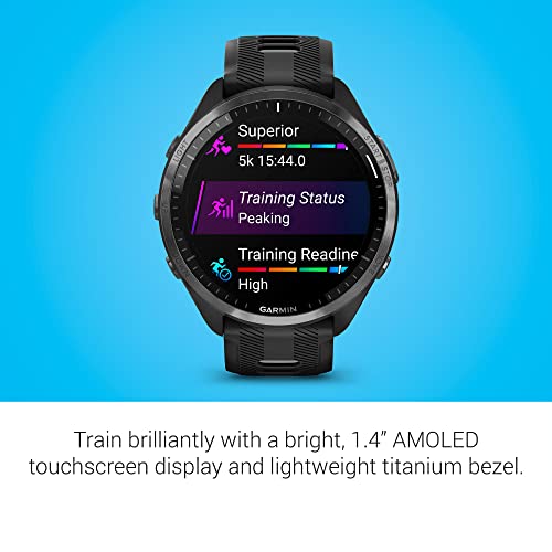 Garmin Forerunner 965 Running Smartwatch 47mm Black & Powder Gray