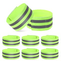 High Visibility Reflective Armbands for Running Cycling Walking - 8 Pack