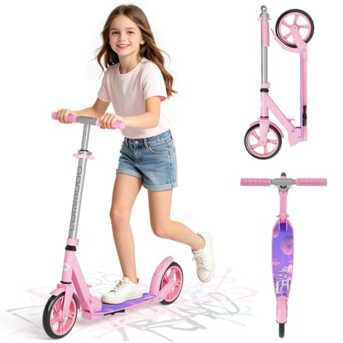 Kick Scooter for Kids 6+, Teens & Adults, Lightweight 9.5 lbs,