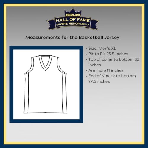 Facsimile Autographed Basketball Jersey Men's XL - Indiana Blue Collectible