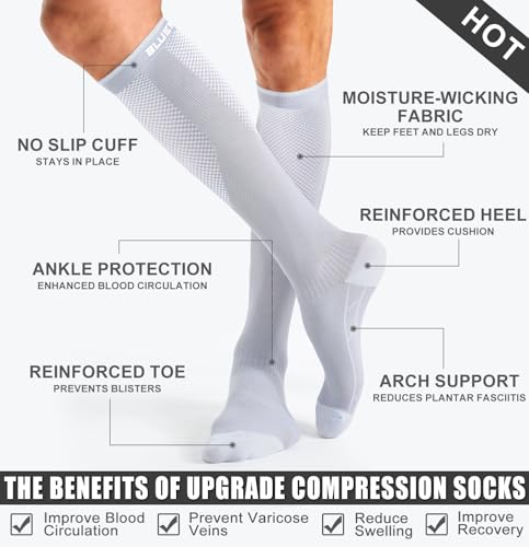 Compression Socks for Men & Women - Support Athletic & Running Circulation