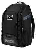 Mizuno Organizer 26 Backpack with Bat Sleeves & Ventilated Shoe Compartment - Black