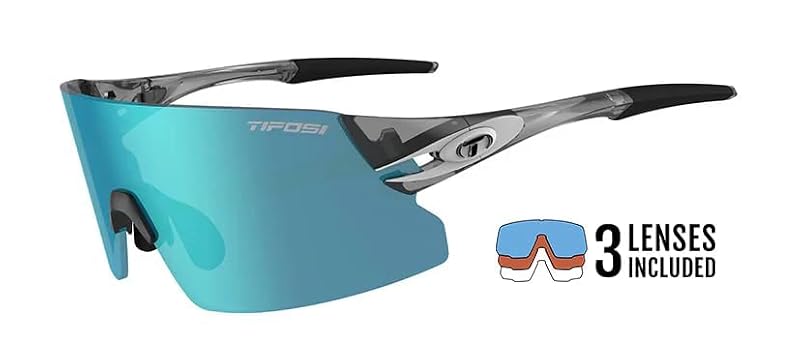 Tifosi Rail XC Rimless Cycling & Baseball Glasses - Crystal Smoke Variant