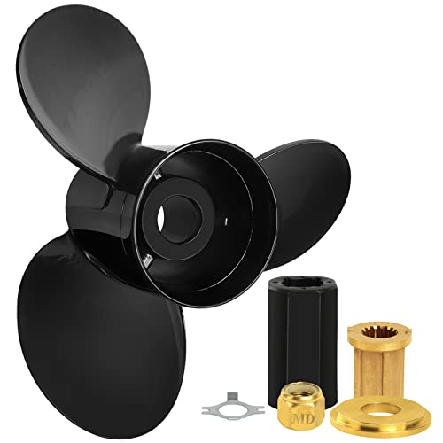 Boat Propeller for Mercruiser Alpha One 14.5x19 3-Blade Aluminum Replacement - Right Rotation, Hub Kit Included