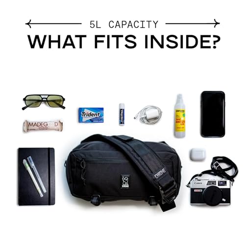 Mini Kadet Sling Bag Black Xrf - Water-Resistant Crossbody Messenger