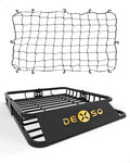 46x36 Roof Rack Cargo Basket with Net - Heavy Duty Luggage Carrier for SUVs Trucks