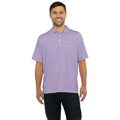 LSU Tigers Men's Lightweight Moisture-Wicking Polo - Large