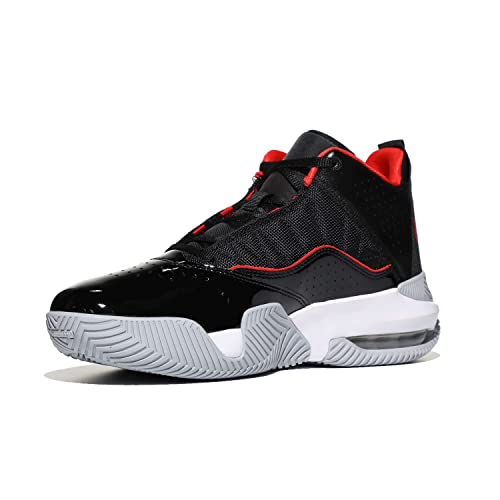 Nike Air Jordan Stay Loyal Kids Basketball Shoes - Black/Red/White/Wolf Grey 7 Big Kid