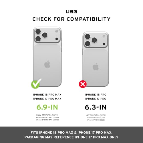 URBAN ARMOR GEAR Monarch Pro Crimson iPhone 18/17 Pro Max Case - Military Drop Tested