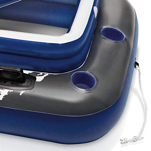 Inflatable Beverage Cooler Float with Lid - Mega Chill II 72 Can Capacity - Variation 1