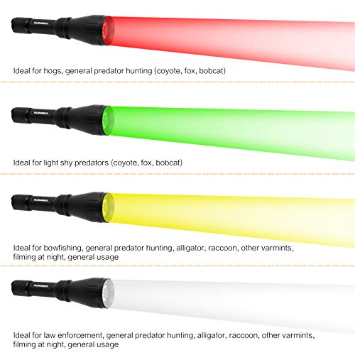 Hunting Predator Light Kit with 4 LED Modules - Green, Red, Amber, White