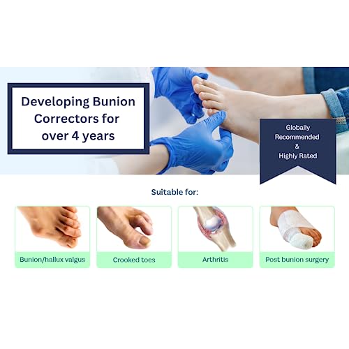 Bunion Corrector for Men & Women - Toe Straightener with Adjustable Support