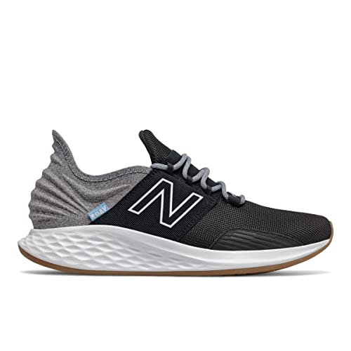 New Balance Men's Fresh Foam Roav Running Shoes - 12 Black Light Aluminum