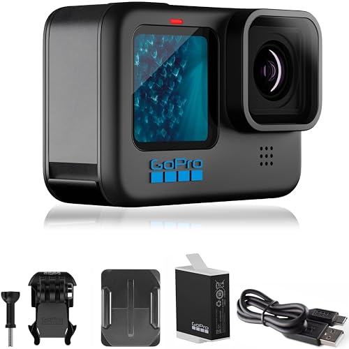 GoPro HERO11 Black Action Camera - Waterproof 5.3K60 HD Video, 27MP Photos, Live Streaming, Stabilization