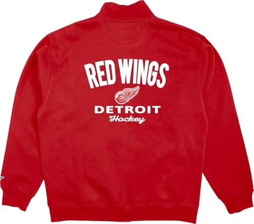 Detroit Red Wings NHL Unisex Full Zip Sweatshirt - Team Color, XX-Large