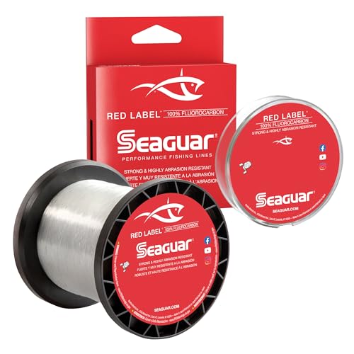Seaguar Red Label 15lb Fluorocarbon Fishing Line 1000yds - Clear, Heavy Duty