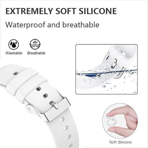 Jieinyin 8-Pack Compatible with Mingdaln G28 G20 Smart Watch Bands, Soft Silicone Adjustable Wristband Straps Replacement Bands(Not Fit for P90)