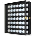 TJ.MOREE Black Wall Mount Golf Ball Display Case for 49 Balls
