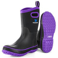 Trudave Women's Waterproof Rubber Boots Mid Calf Purple Size 5-11 Outdoor Work & Hunting