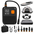 Rechargeable Electric Paddle Board Pump 25 PSI - Portable SUP Inflator with LED Light