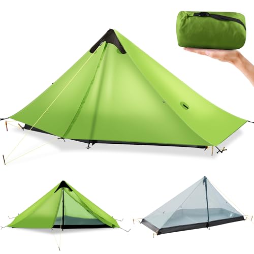 FBSPORT Ultralight 3-Season Backpacking Tent for 1-2 Persons, Waterproof Camping Shelter