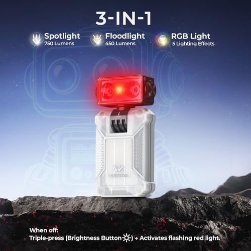 Wurkkos HD04 Mini EDC Rechargeable LED Flashlight - White, 750 Lumens