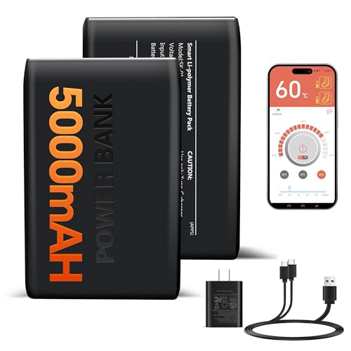 Rechargeable 5V 5000mAh Lithium Polymer Battery Pack for Heated Socks & Gloves